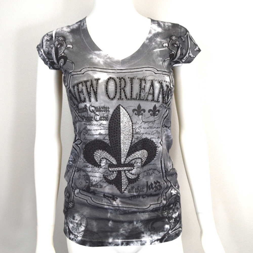 'New Orleans' Bedazzled Top